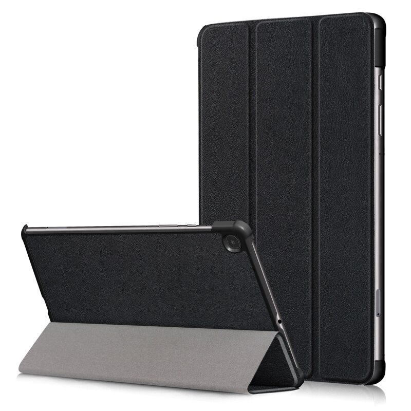 For Samsung Galaxy Tab S6 Lite Case 10.4 Inch Samsung Tab S6 Lite SM P610 P615 Pu Leather Protective Case Cover: Tab S6 Lite-black