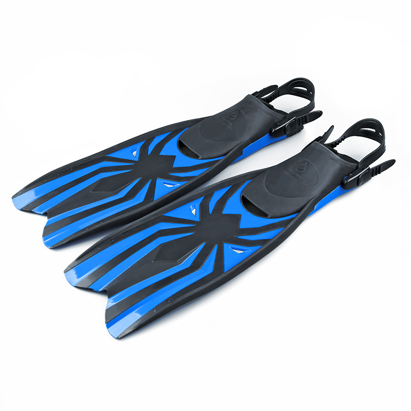 TPR-aletas de buceo para adulto, flexibles, antideslizantes, de goma, ajustables, abiertas, profesionales