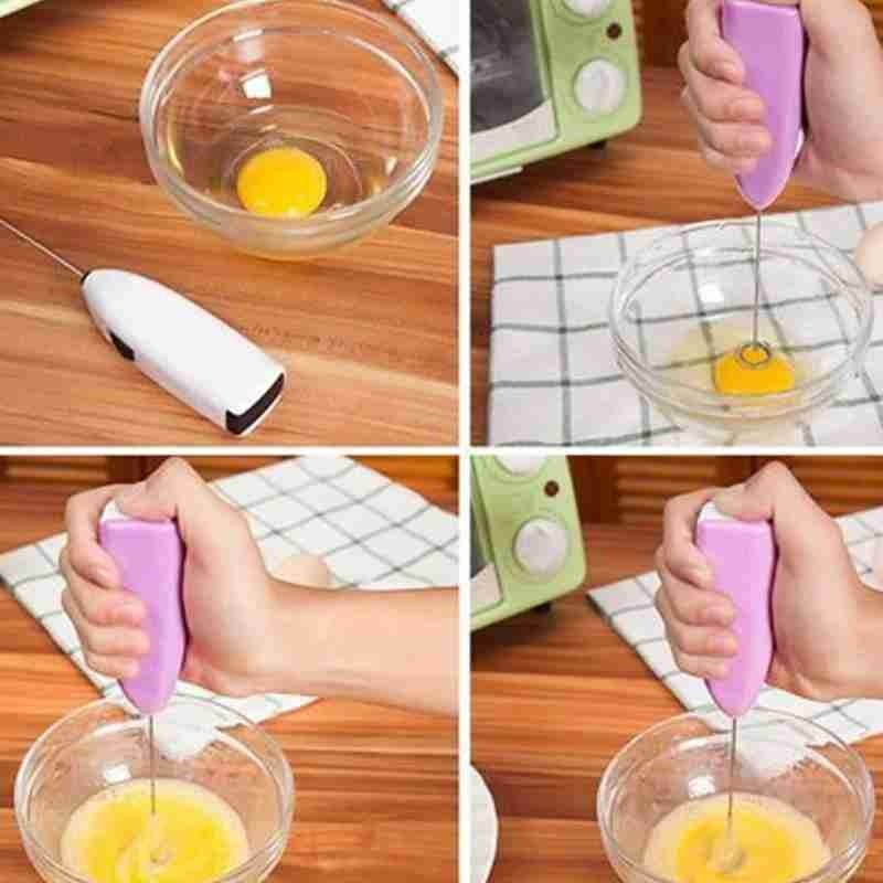 Kitchen Tools Electric Milk Foamer for Coffee Cappuccino Creamer Frother Foamer Drink Whisk Mixer Egg Beater Mini Handle Stirrer