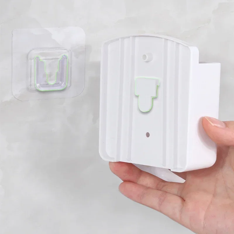 Telecomando per condizionatore d'aria Scatola portaoggetti bianca universale montata a parete Staffa per supporto per telecomando Scatola portaoggetti Accessori da cucina