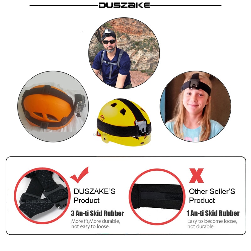 DUSZAKE DG36 Hoofd Harnas Voor Gopro Accessoires Mount Voor Go Pro Hero 6 Riem Voor Gopro Accessoires Riem Voor Go pro Xiaomi Yi 4K