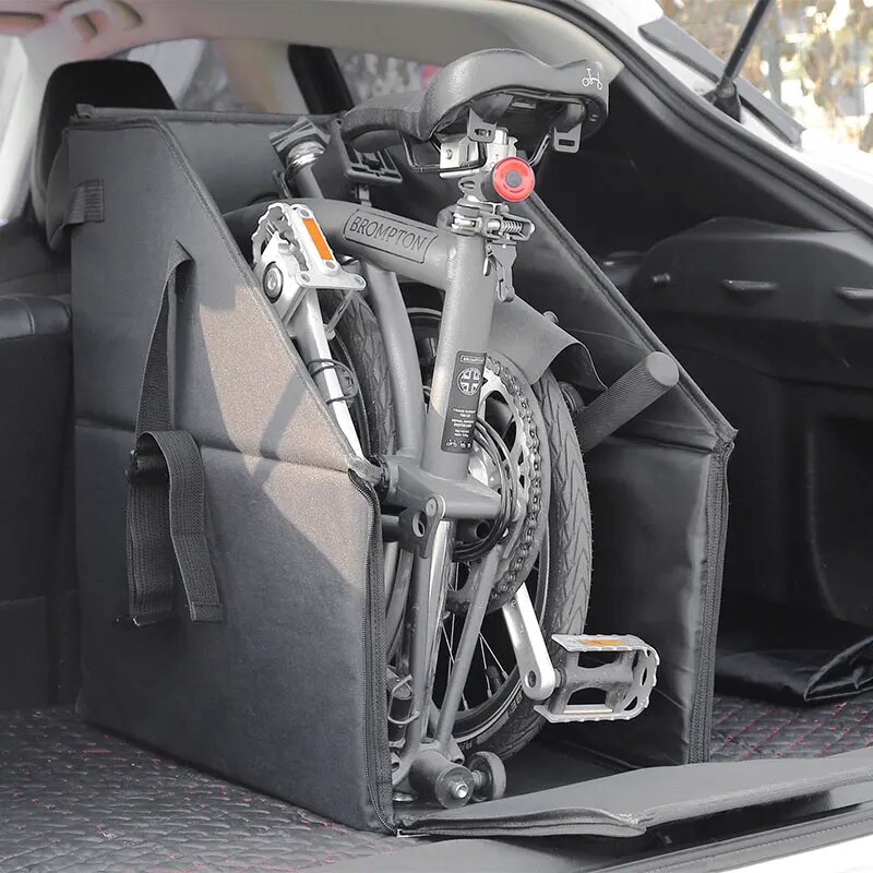 Draagbare Opvouwbare Fiets Opbergdoos Voor Brompton Fietsopslag Stofdichte Doos Waterdichte Auto Kofferbak Transport Grote Opslag