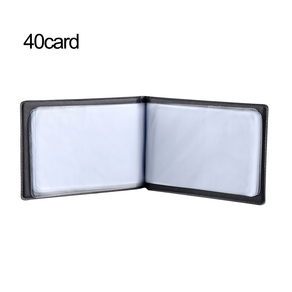 40/120/180/240/300 carte in pelle ID titolare della carta di credito libro Astuccio Organizer biglietti da visita ID contenitore porta carte di credito: prugna