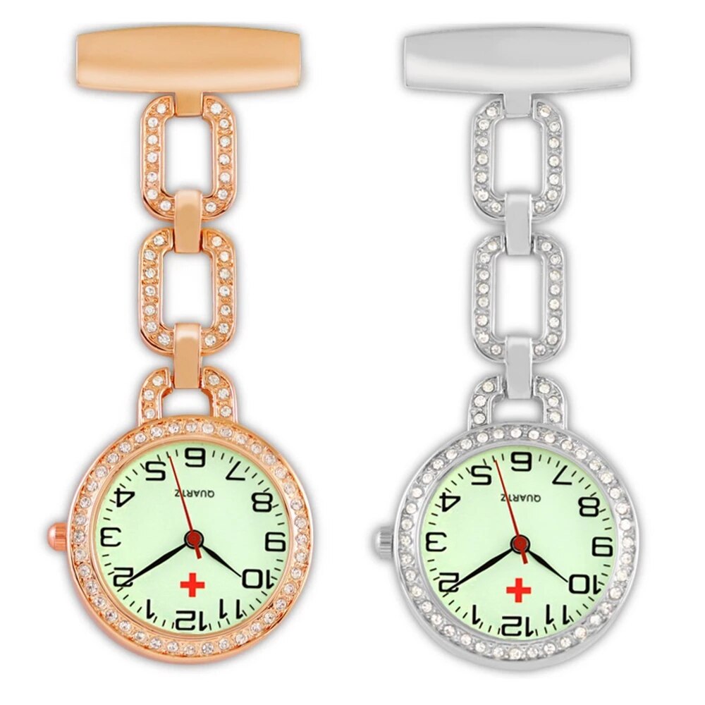 Hohe Arzt Pflege Uhr Diamant Brust PocketWatch Taschenuhr Medizinische Prüfung Uhr Arzt Uhr