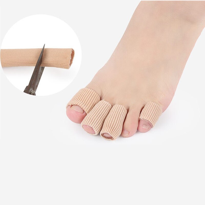 Fabric Toe Straightener Thumb Valgus Protector Silicone Gel Foot Fingers Separator Bunion Adjuster Feet Pads Relief Foot Pain