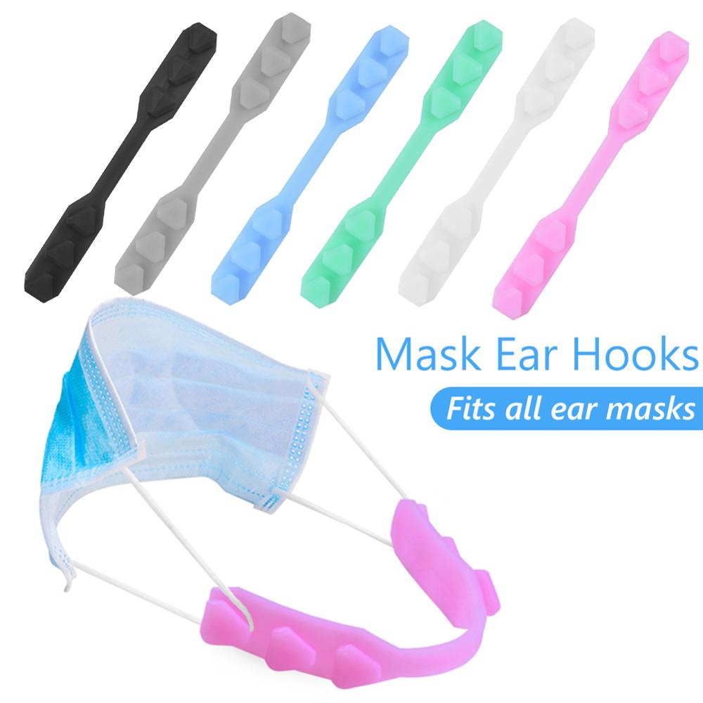 Gancho ajustable para mascarilla, 1 Uds., de silicona para el cuidado del oído, gancho de sujeción, 3 niveles, Clip de retención para mascarilla para niños y adultos