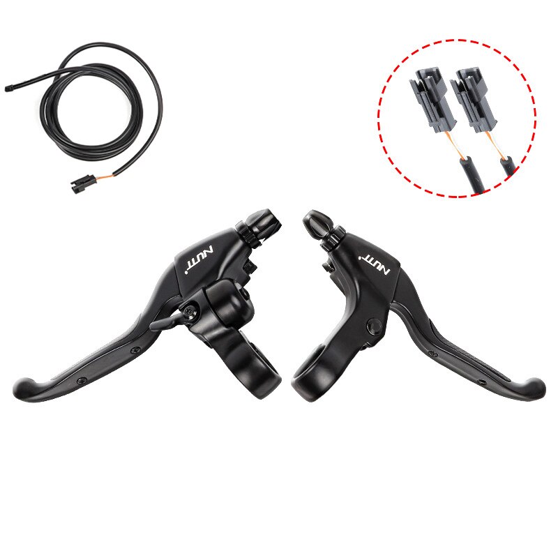NUTT Electric Brake lever E-bike For Electric Bike E-scooter Bicycle Cut Off Power Aluminum Alloy Brake MTB Road Bike E-Brake: A pair Bplug brakes