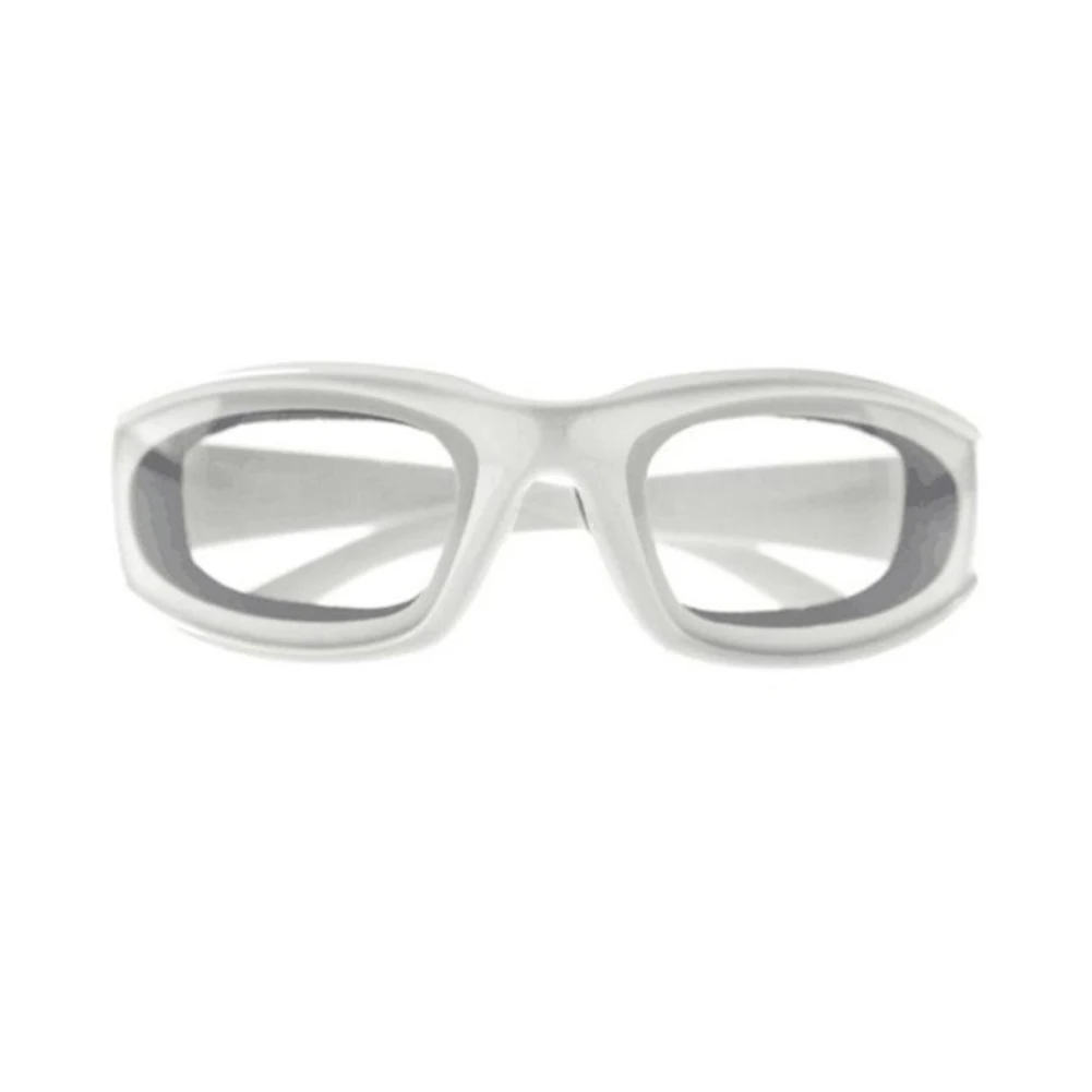 Anti-Fog Onion Goggles Tear Free Safety Eye Protection Glasses Kitchen Cooking Gadgets: WHITE