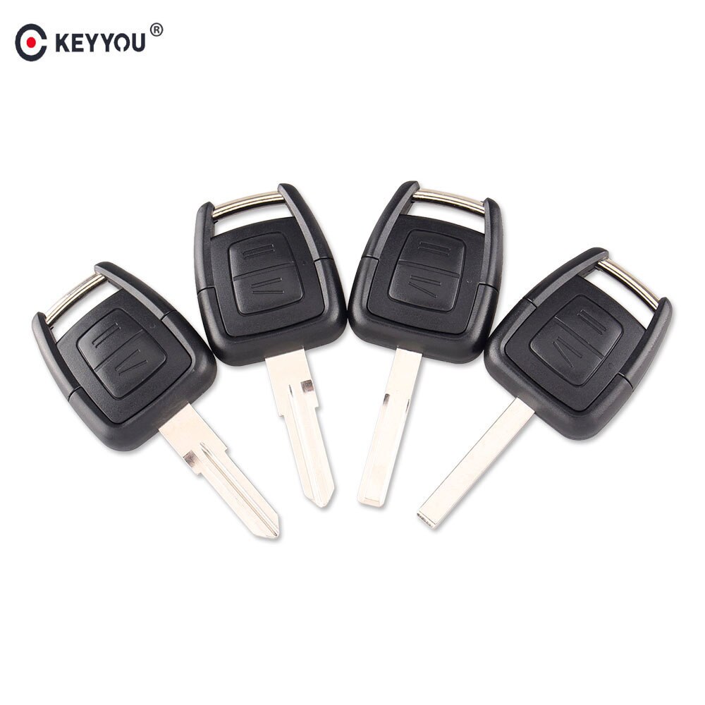 KEYYOU Remote Key Case Fob Shell + Blank Blade Ongesneden Voor Opel OPEL Astra Vectra Zafira 2 Knop