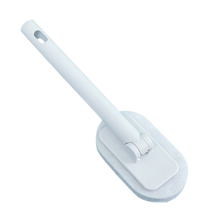 Brosses à long manche pour salle de bain, brosses de nettoyage de toilettes, brosses à éponge de baignoire, carreaux de sol de toilettes, brosses à carreaux en céramique, sol: Argent