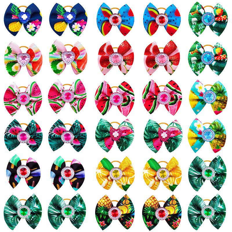 50/100 pièces petits chiens accessoires été chien noeud papillon chien arcs petit chien cheveux accessoires chien cravates chiens toilettage pour petits chiens