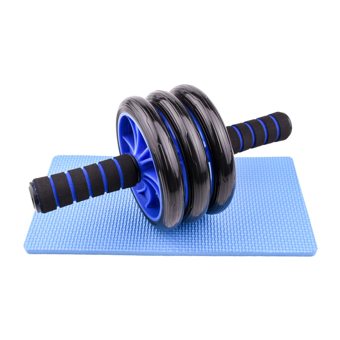 AB Wheels Roller with Resistance Bands Door Anchor Abdominal Exercise Machine Core Strength Muscle Trainer Fitness Home Gym Gear