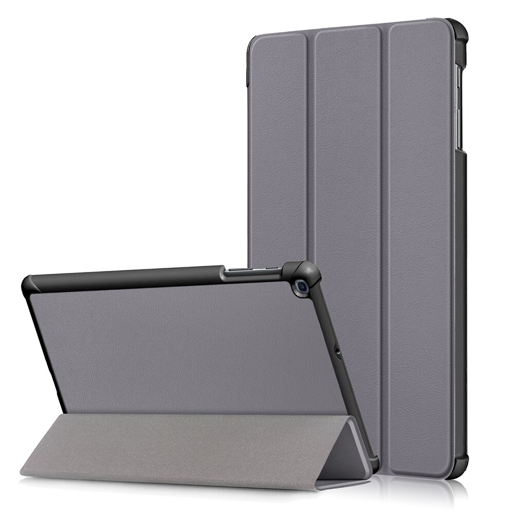 For Samsung Galaxy Tab A Case Cover 10.1 inch Tablet SM-T510 SM-T515 T510 T515 Magnetic Trifold Stand Case Funda: CY-T510.Gray