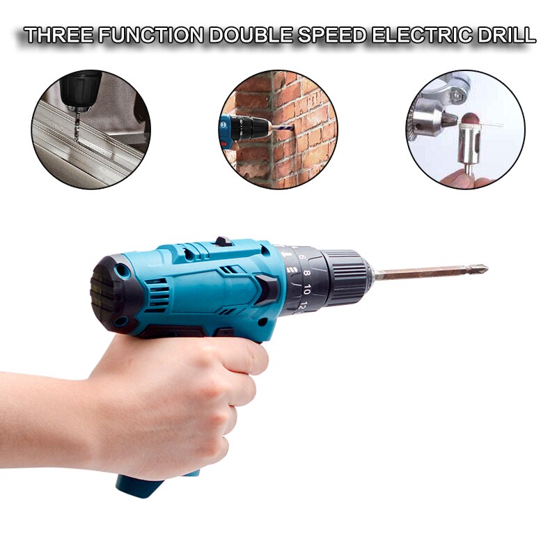12V Electric Drill Rechargeable Lithium Battery Two Speed Electrical Cordless Screwdrivers Power Tools For Bosch 12V Battery