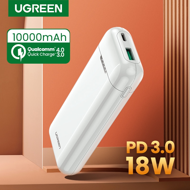 Ugreen Power Bank 10000 Mah Draagbare Opladen Quick Charge 3.0 Pd Oplader Voor Xiaoimi 8 Externe Batterij Telefoon Oplader Poverbank