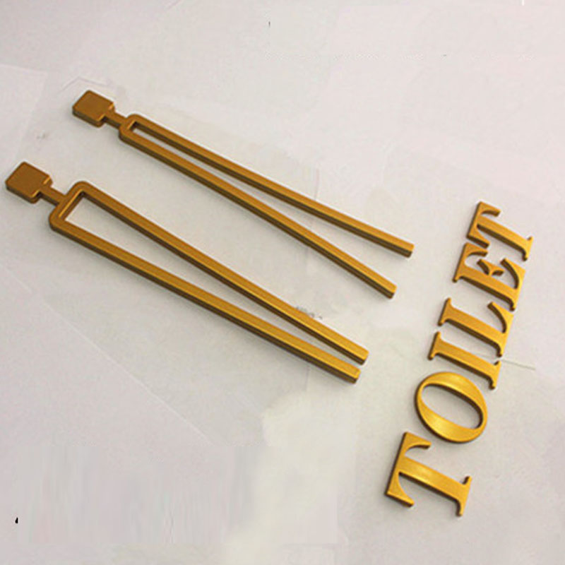 Self-Adhesive Men's Women's Bathroom Washroom WC Toilet Sign Wall Sticker for Hotel,Parking Lot, Shopping Center, Restaurant