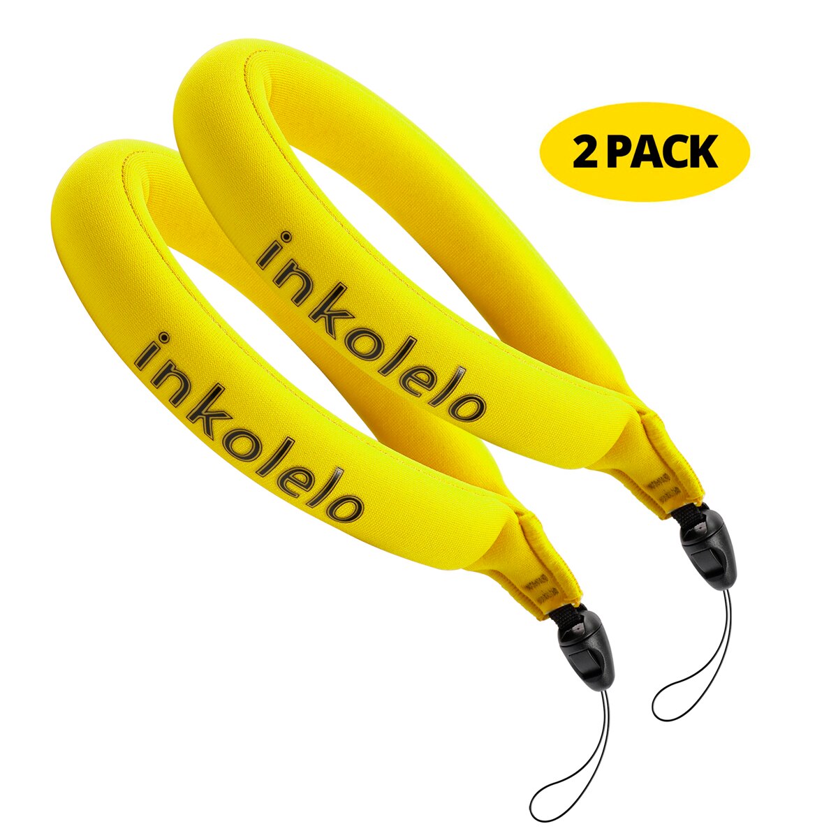 Inkolelo vanntett kamera flytestropp universal flytende håndleddsstropp for undervanns gopro nikon canon fujifilm olympus mobil: 2 stk gul