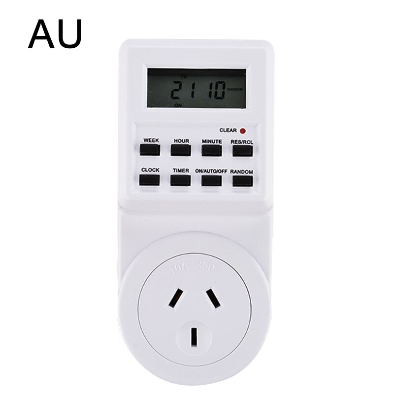 Plug-in Digital Timer Energy Saving Switch EU Plug Kitchen Timer Outlet 230V 50HZ 7 Day 12/24 Hour Programmable Timing Socket: TM03-F  AU