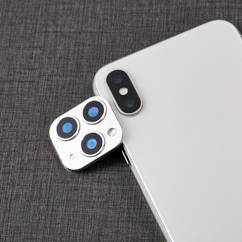 Lens Sticker Voor Iphone Xr/Xs Camera Cover Seconden Veranderen Nep Camera Voor Iphone 11 ND998: Grey