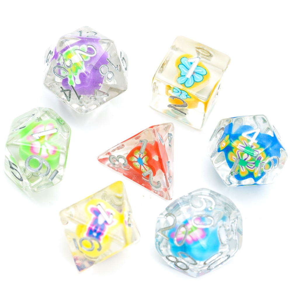 7 Pz/impostato Cuore DND Dadi D & D Dadi D4 D6 D8 D10 D % D12 D20 Poliedrici Giochi di Dadi impostato per I Giochi Da Tavolo MTG RPG
