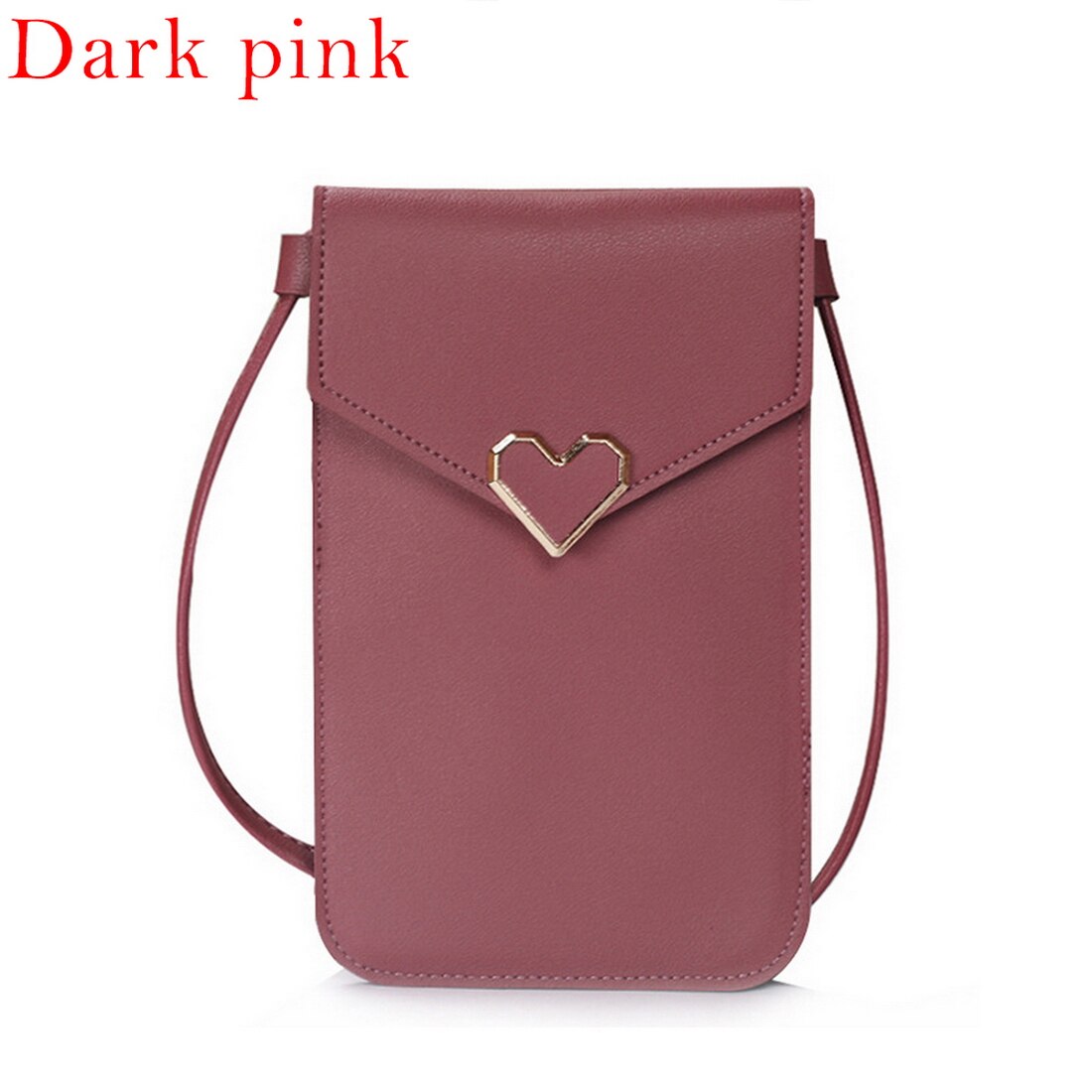 Women's Touch Screen Cell Phone Purse Transparent Simple Bag Hasp Cross Wallets Smartphone Leather Shoulder Light Handbags: color 2