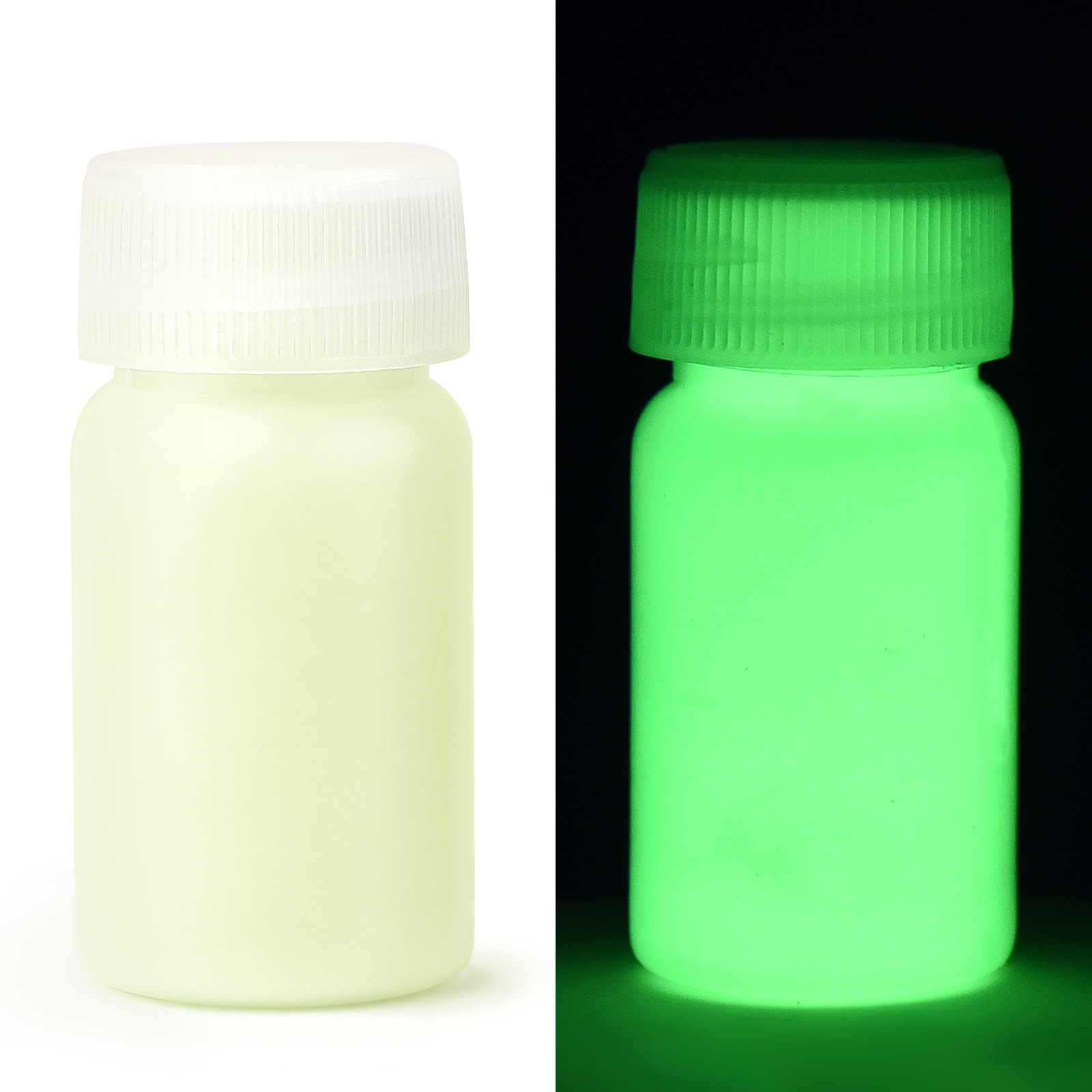 15g/ flasker fluorescerende pigment, langvarig lysende maling, automatisk glød, selvlysende akrylmaling, til kunst, festartikler: Gul