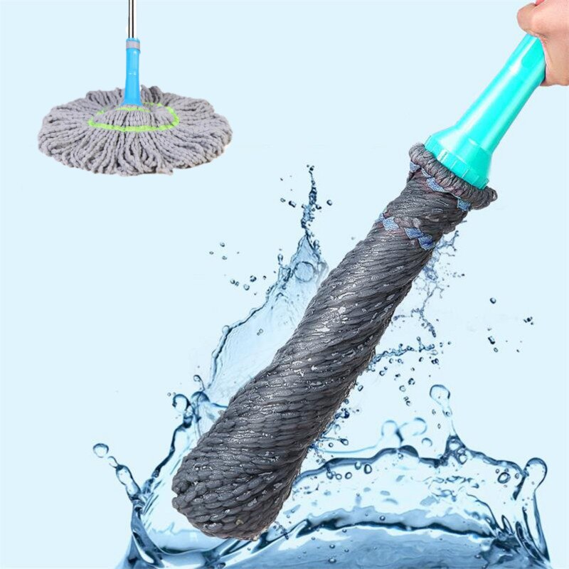Serpillière ronde à torsion automatique, outil pratique pour essuyer les fenêtres à presser à la maison, nettoyage ménager, tampons de sol