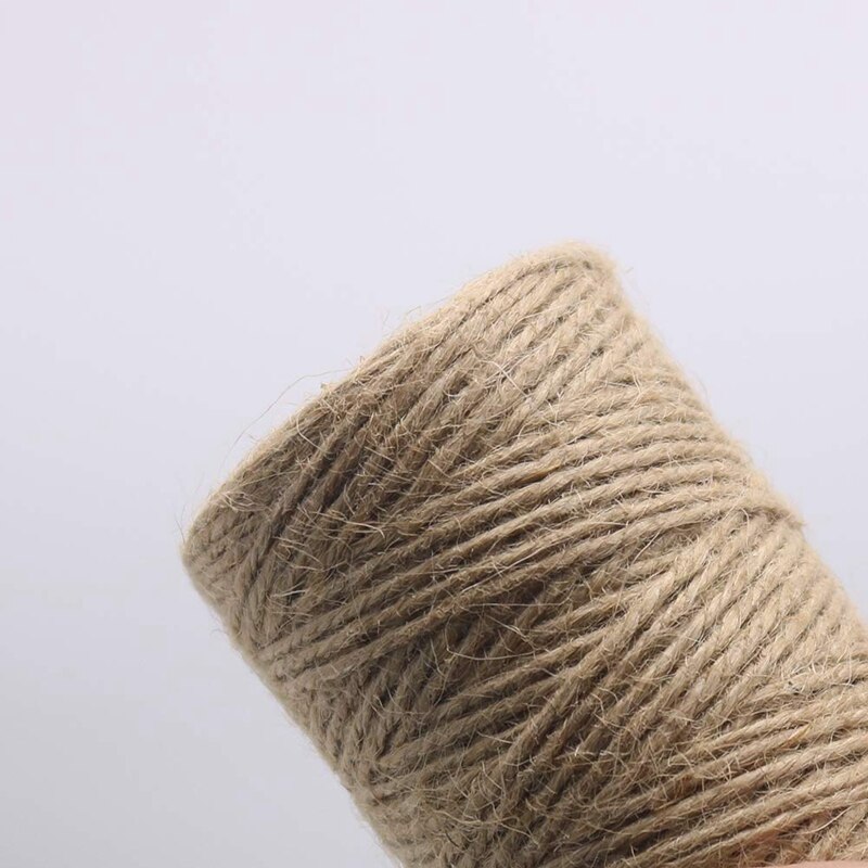 2pcs x 333 feet 2mm 3Ply jute twine, package tied with twine, natural brown winding garden, , crafts rope