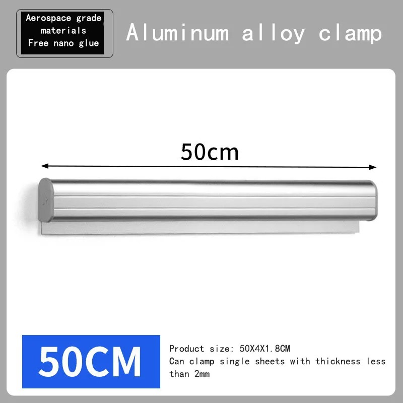 30-50cm Aluminum Alloy Take-out List Receipt Clip Wall-mounted Kitchen Organizer Menu Ticket Holder Invoice Restaurant Clip: Red