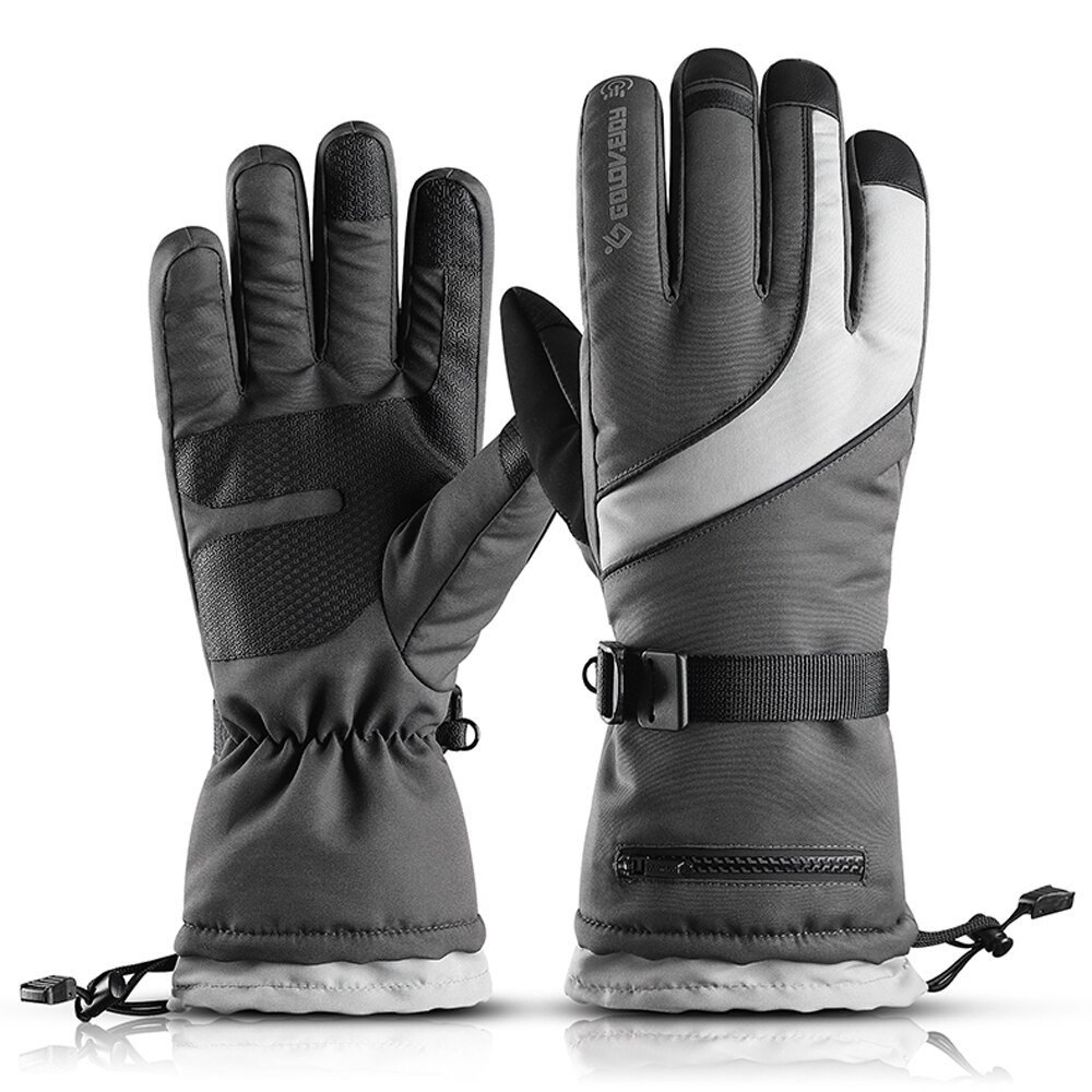 Guantes Térmicos de esquí Golovejoy SK03, guantes impermeables de lana para esquí de invierno, guantes para Snowboard, guantes cálidos para moto de nieve con pantalla táctil