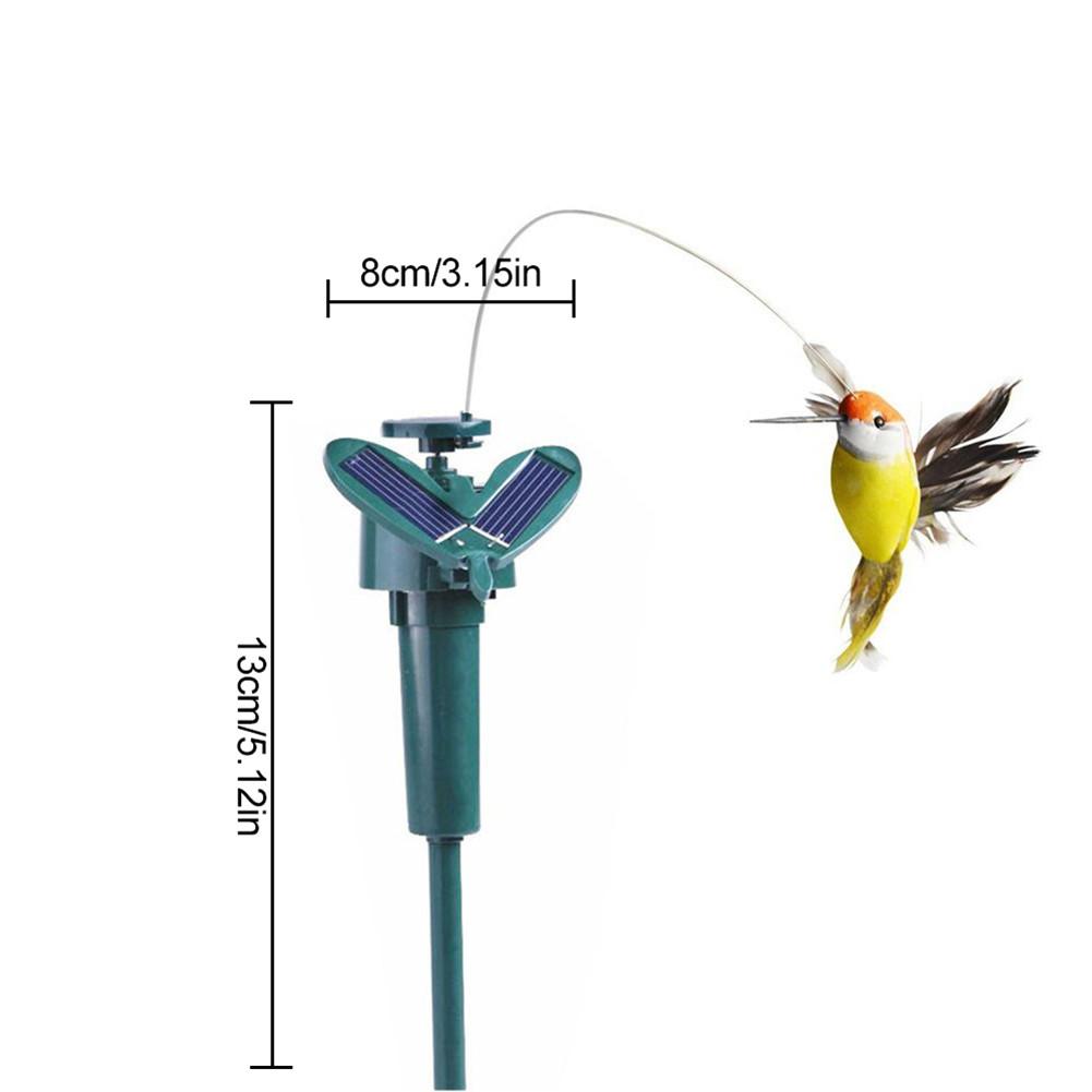 Lustige Solar- Spielzeug Fliegen Flatternde Kolibri Fliegen Angetrieben VöGel Gelegentliche Farbe Für Garten Dekoration