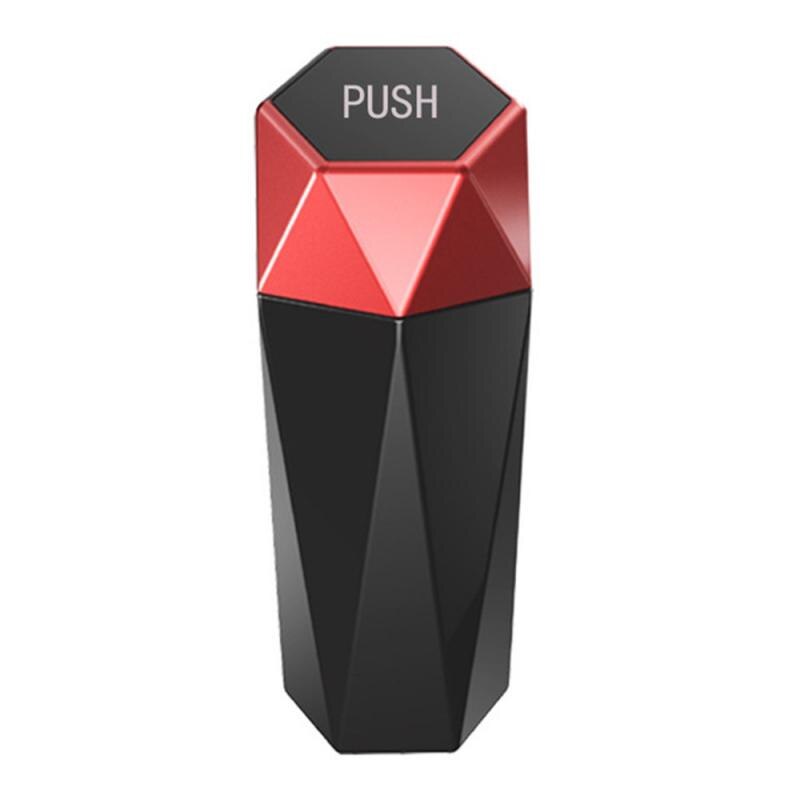 Car Trash Garbage Can with Lid Auto Trash Dust Case Holder Bin Box Car-styling Can Rubbish Box Dust Case Holder car trash: Red