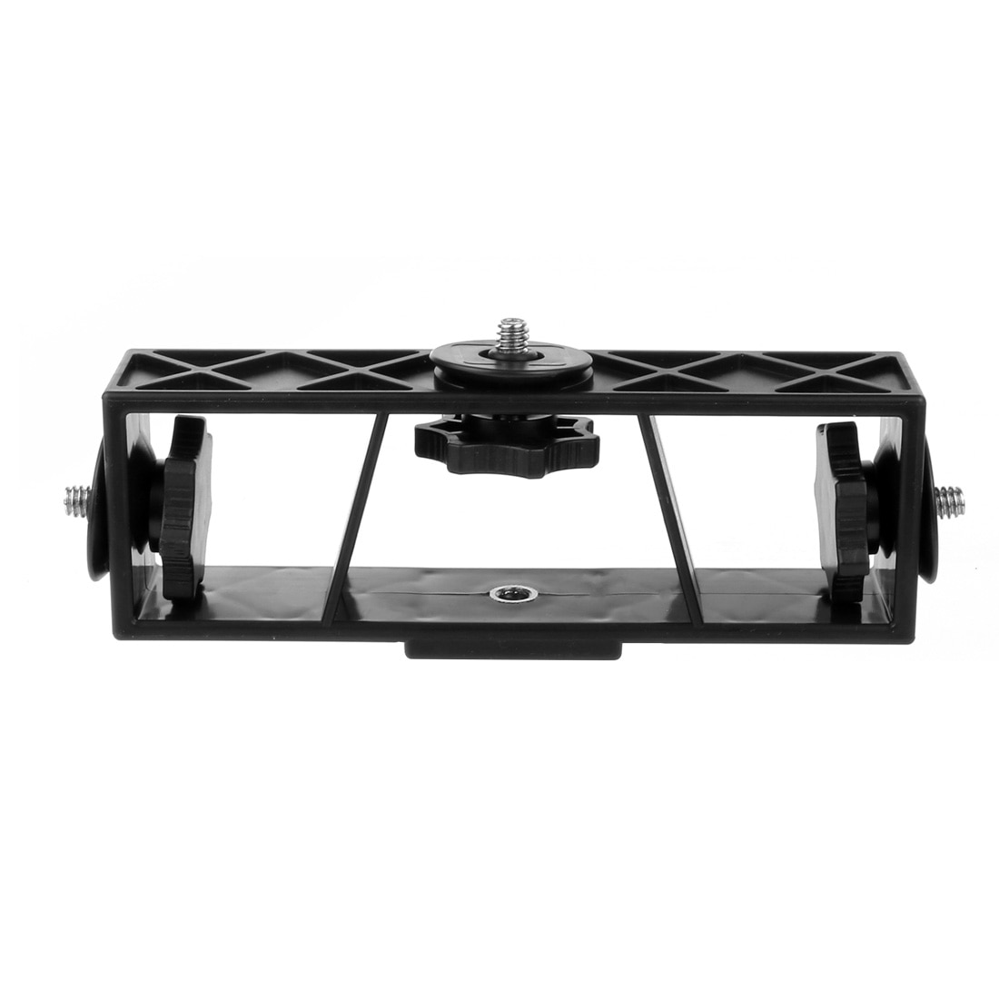 Multi Head Three Position Mobile Phone Stand Clip Bracket Holder 3-Position Live Tripod Camera 1/4 Connector Smartphone Selfie