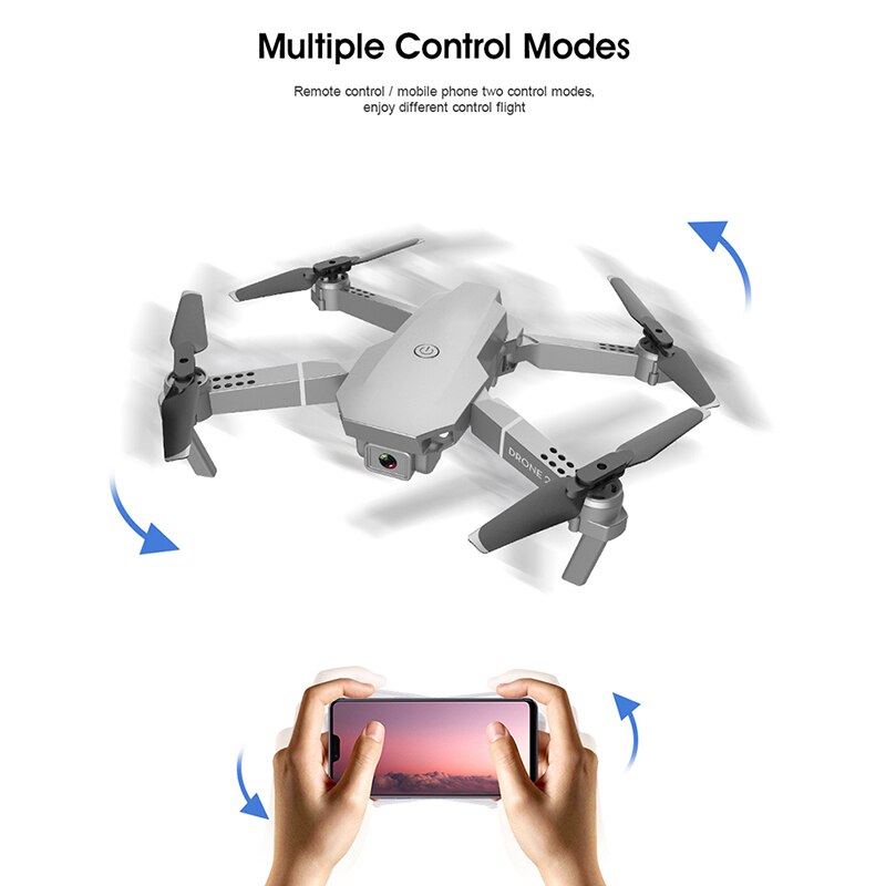 Parlament Vanvid kig ind Toplsrc rc drone e68 pro gps drone med 4k 1080p wifi fpv hd vidvinkel  kamera foldbar mini dron rc drone – Grandado