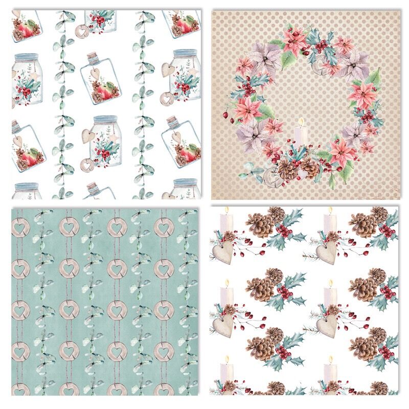 24 Sheets christmas day Scrapbooking Pads Paper Origami Art Background Paper Card Making DIY Scrapbook Paper Craft C1032