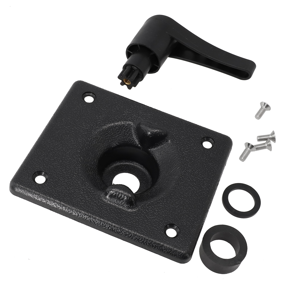 Practical Rudder Control Partskits Black Replacement Water Sports ABS+copper Insert Handle Square Base