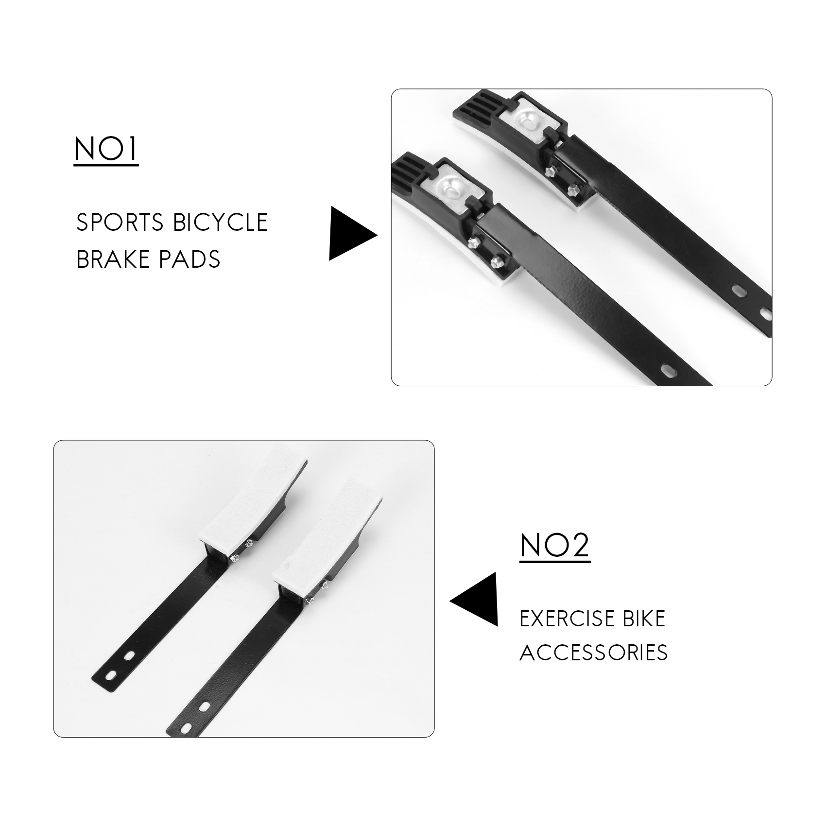 2Pcs Spinning Bike Brake Pads,Exercise Bike Brake Pads,Hairy Pad Blike Brake Group,Replacement Parts for Fitness