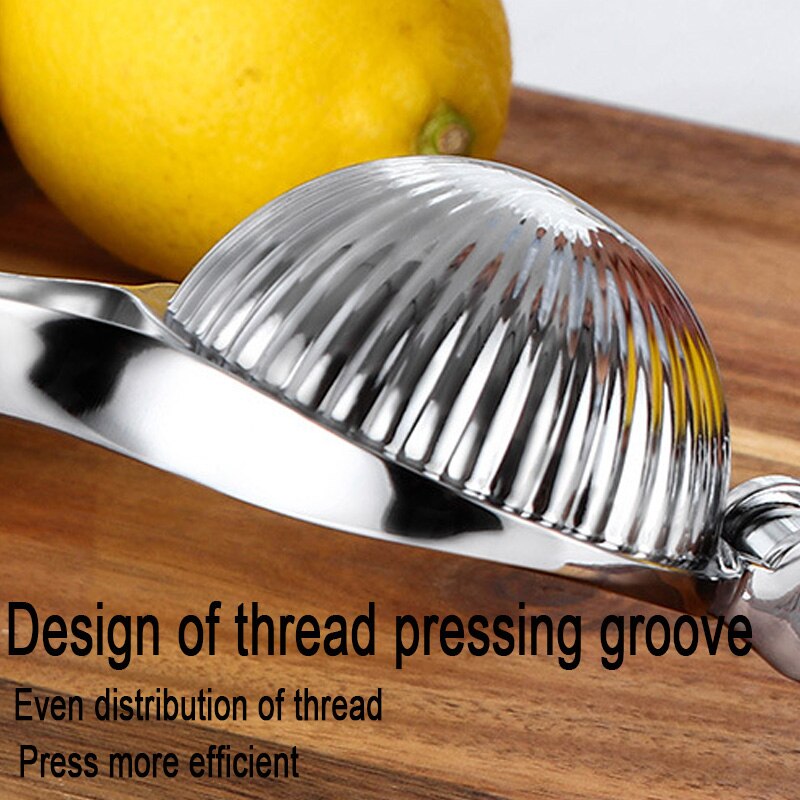 Herramientas de cocina exprimidor de limón, exprimidor de zumo de naranja de acero inoxidable, herramienta multifuncional de prensa de mango rápido