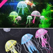 ! Glowing Effect Artificial Jellyfish Ornament Fish Toy