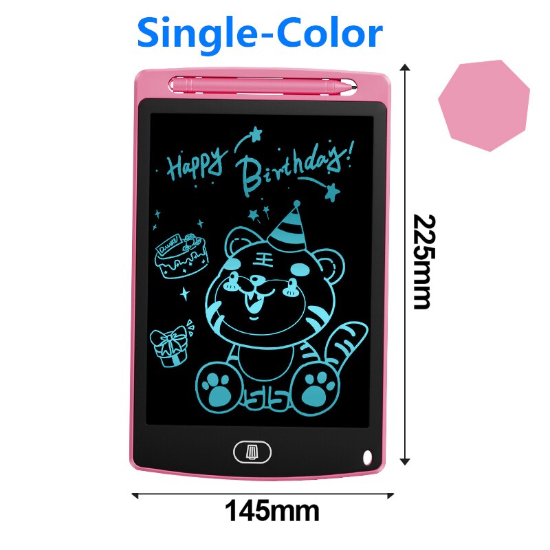 8.5 inch Graphic tablet Lcd Drawing Tablet To Draw Digital Drawing Board Smart Writing Tablet Electronic Blackboard For Children: Pink Single Color