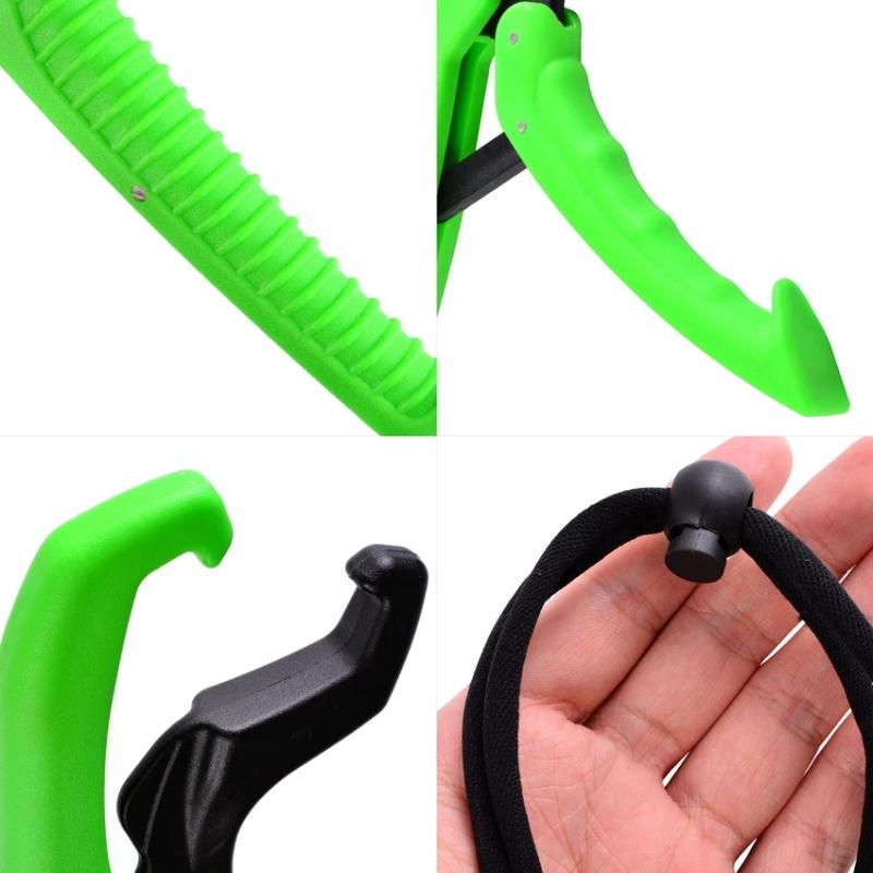 Fish Grabber Plier Controller Fish Grip ABS Grip Tackle Holder Fish Clamp with Adjustable Rope Fishing Tackle Accessories
