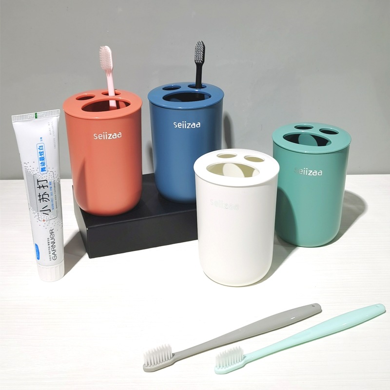 bathroom container wash set plastic toothbrush cup toothbrush holder press hand sanitizer bottle lotion
