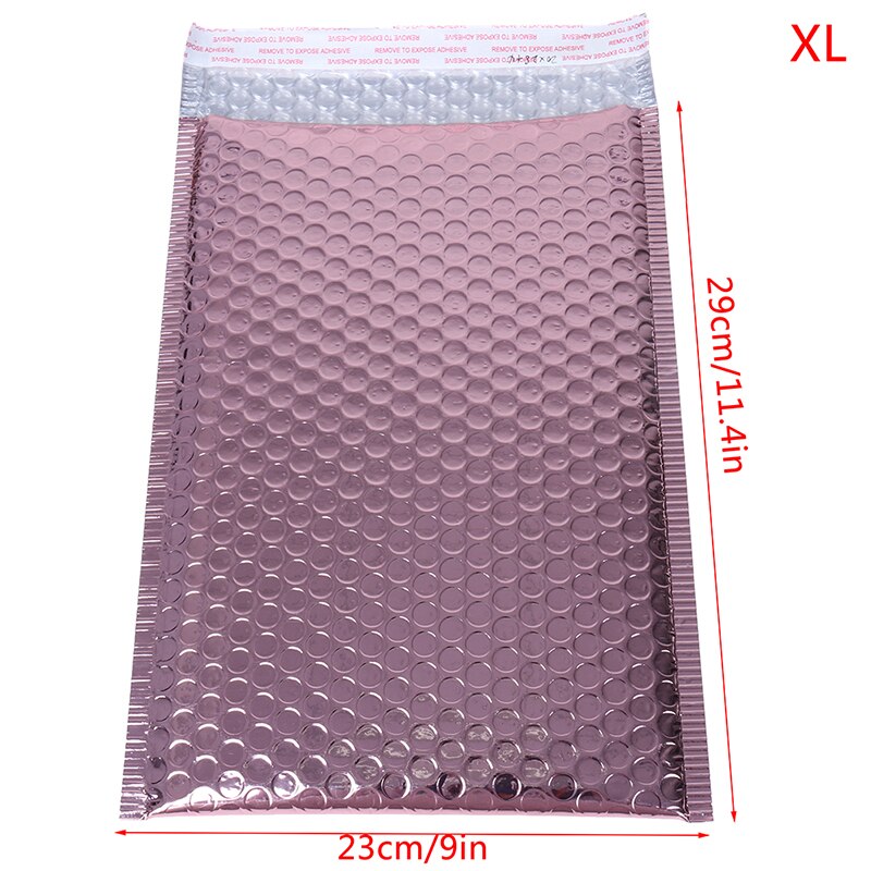 10Pcs Rose Gold Foam Envelope Bags Self Seal Mailers Padded Envelopes With Bubble Mailing Bag: 10pcs 23x29cm