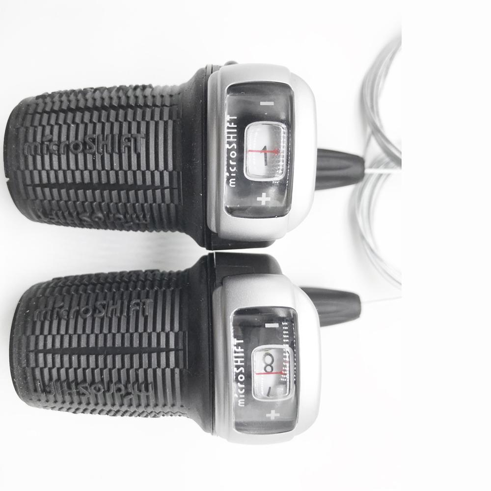 microSHIFT Mountain 3X8 Speed Twist Type shifter Triple Index With visual window Bike Derailleur Twist Grip Gear