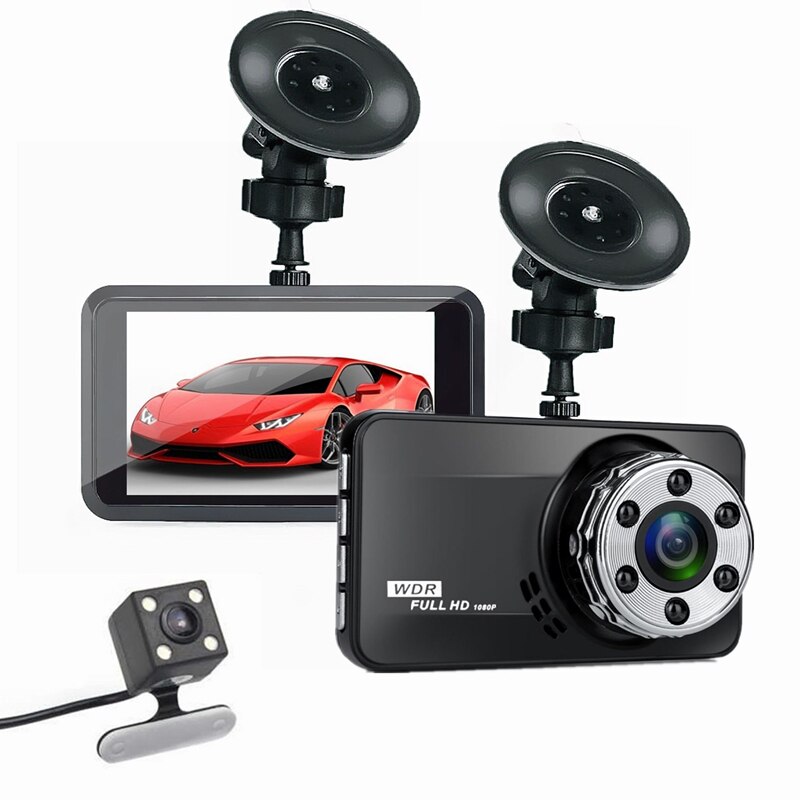 Smart Camera Dash Cam Dvr Camera Full Hd 1080P Rijden Video Recorder Registrator Auto Dashboard 1280P Dual Dashcam