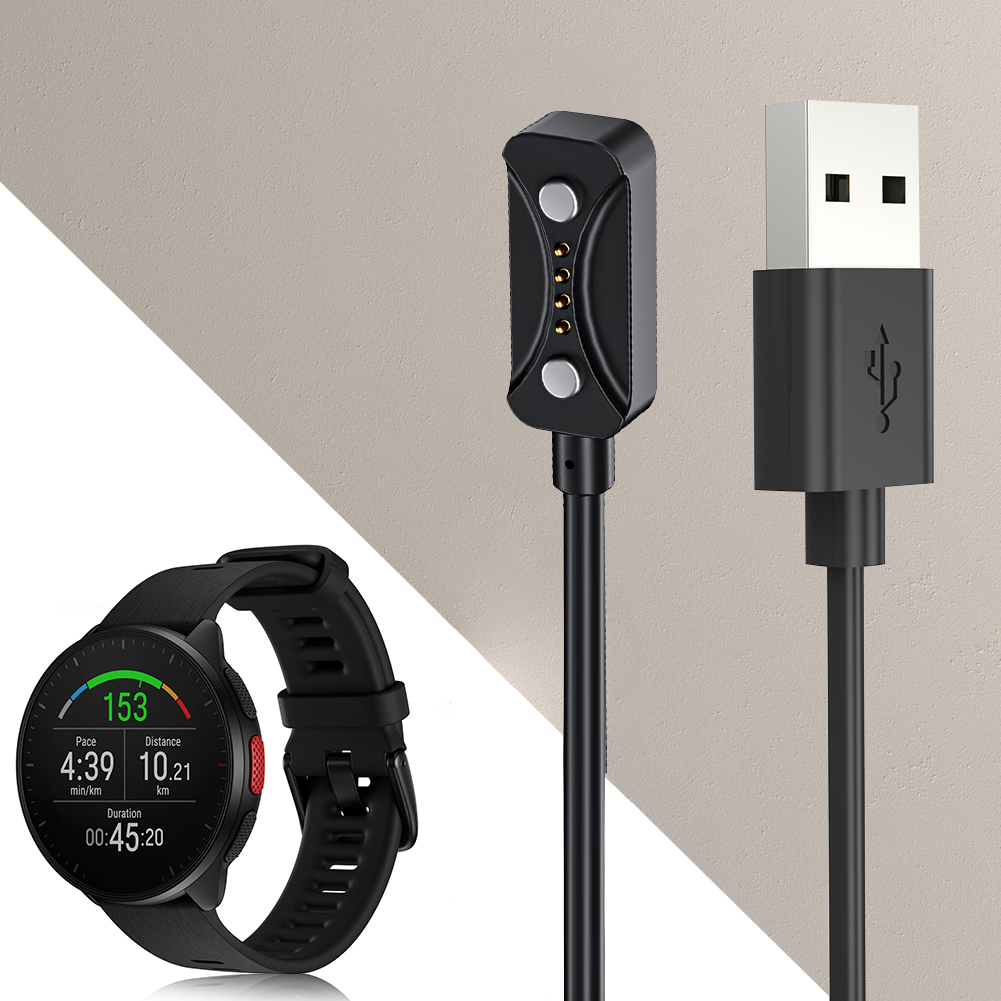Smartwatch Dock Charger Adapter USB Charging Cable for Polar Pacer/Pacer Pro/Ignite 3/Vantage V3 Watch Power Charge Accessories