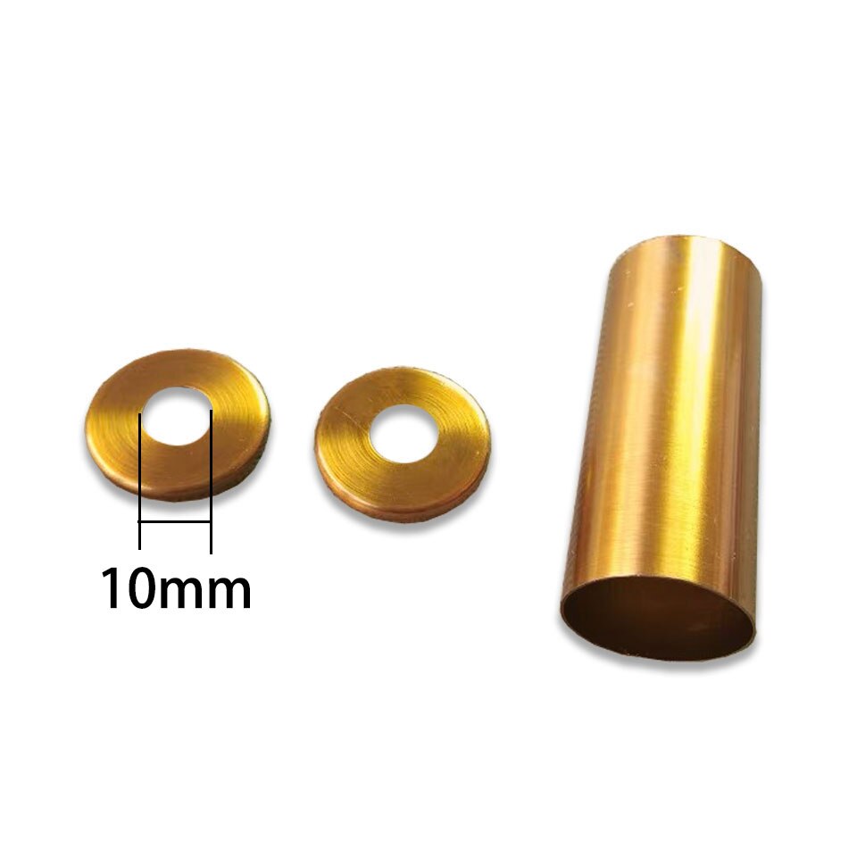 Diameter 25Mm Gouden Antieke Water Pijp Aansluitleiding Rechte Pijp Mouw Ijzeren Pijp Verlichting Tafellamp Accessoires Diy