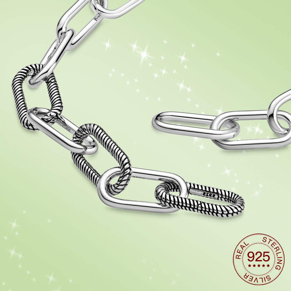 NEUE 925 Sterling Silverhollow Geeignet Für HALSKETTE Reize Geeignet für Frauen diy Schmuck