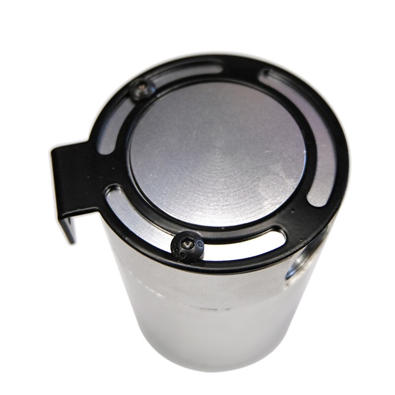 300ml 3-Port Oil Catch Can Compact Baffled Aluminum Reservoir Oil Catch Tank Fuel Tank Three hole breathable Kettle: Silver