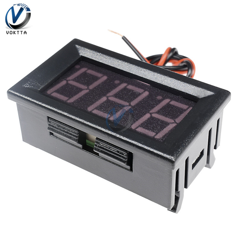 0.56 ''  dc 4.5v to 30v mini digitale voltmeter digitale voltmeter spanning led paneelmeter voor 6v 12v 24v elektromobiel motorfiets